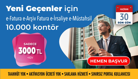 Yeni Geçenler için E-Fatura + E-Arşiv Fatura + E-Risaliye + E-Müstahsil resmi