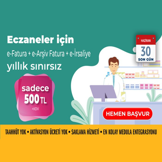 Picture of E-Invoice + E-Archive Invoice + E-Risaliye for Pharmacies